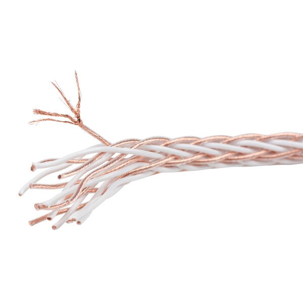 Main product image for Audtek 8TC Pure Copper Audiophile-Grade 16 Core Interlaced Braided OFC Hi-Fi Speaker Wire 11 AWG 50 ft.100-950